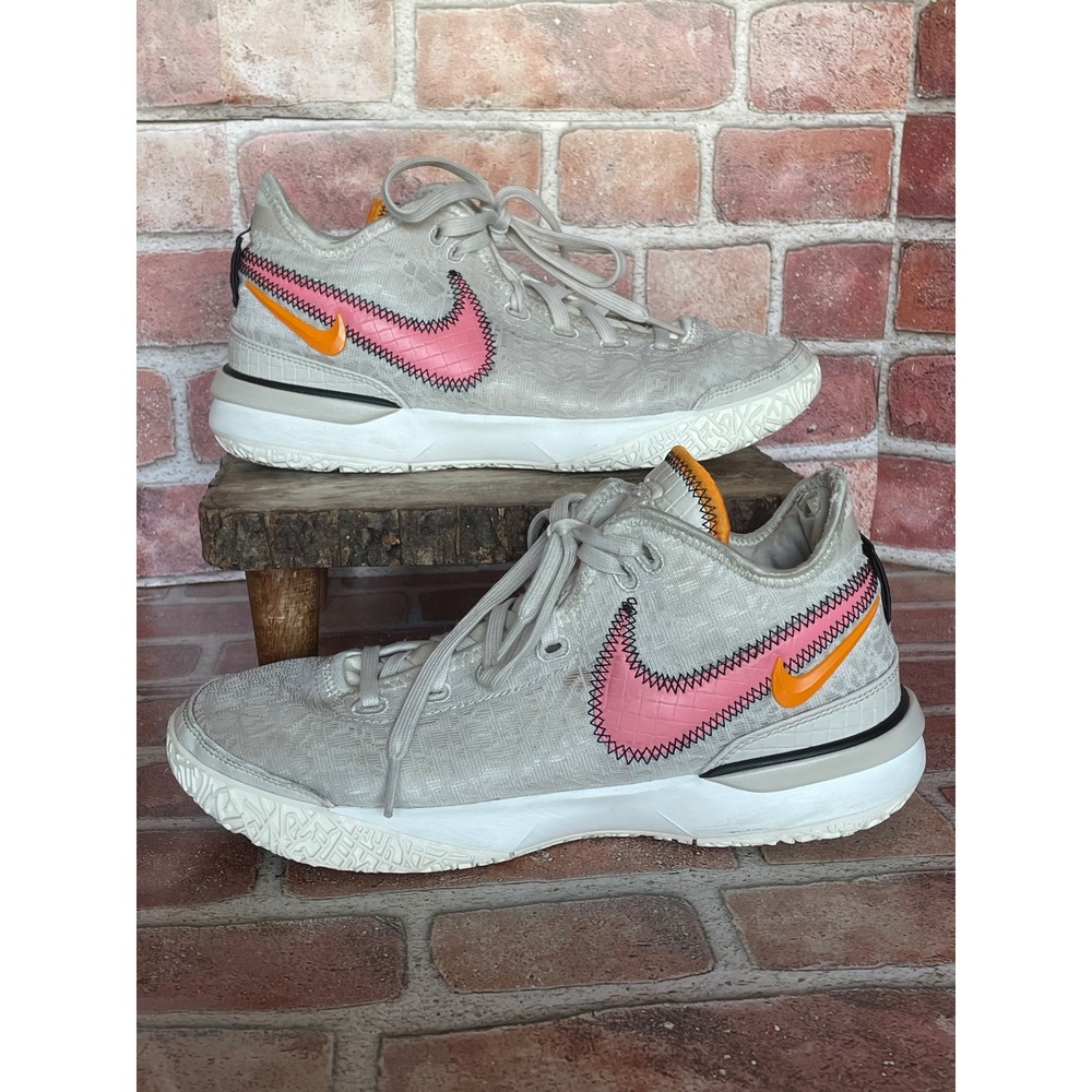 Nike LeBron NXXT Gen AMPD Light Bone Pink Foam DR8784-100 Mens 8.5 Basketball